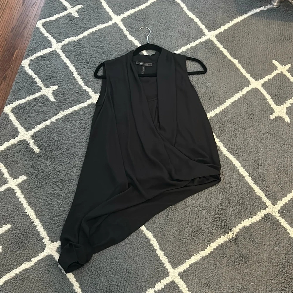BCBGMaxAzria Draped Asymmetrical Top